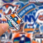 25 PCS New York American Islanders Hockey Stickers for Water Bottle, Laptop, Bicycle, Computer, Motorcycle, Travel Case, Car Decal Decoration Sticker
