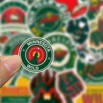 25 PCS Minnesota American Wild Hockey Stickers for Water Bottle, Laptop, Bicycle, Computer, Motorcycle, Travel Case, Car Decal Decoration Stickers