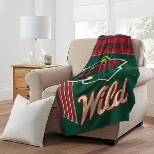 NORTHWEST NHL Officially Licensed Minnesota Wild 46" x 60" Microfiber Throw Blanket