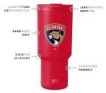 Simple Modern Officially Licensed NHL Florida Panthers 30 oz Tumbler with Flip Lid and Straws | Hockey Insulated Cup Stainless Steel | Gifts for Men Women | Trek Collection | Florida Panthers