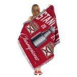Northwest NHL Florida Panthers Stanley Cup Champions 2024 Woven Tapestry Throw Blanket, 46" x 60", Recorded