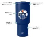 Simple Modern Officially Licensed NHL Edmonton Oilers 30 oz Tumbler with Flip Lid and Straws | Hockey Insulated Cup Stainless Steel | Gifts for Men Women | Trek Collection | Edmonton Oilers