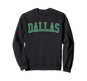 Vintage Dallas OR Distressed Green Varsity Style Sweatshirt