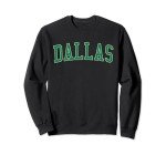 Vintage Dallas OR Distressed Green Varsity Style Sweatshirt