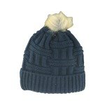 ZHATS Women's Standard NHL Officially Licensed Beanie Faux Fur Pom, Team Color, One Size