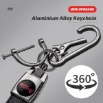 DNGNKNG Braves Leather Car Keychain Keyring for Atlanta Braves Baseball Fans,Braves Car Key Fob Holder Keychain Lanyard,Souvenir/Gifts for Baseball Fans