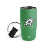 Simple Modern Officially Licensed NHL Dallas Stars 16oz Travel Coffee Tumbler with Flip Lid | Stainless Steel Cup | Hockey Gifts for Men, Women | Voyager Collection | Dallas Stars