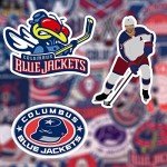 29 PCS Stickers Pack Columbus Fanart Blue Jackets Vinyl Stickers 2-2.5 inches