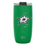 Simple Modern Officially Licensed NHL Dallas Stars 16oz Travel Coffee Tumbler with Flip Lid | Stainless Steel Cup | Hockey Gifts for Men, Women | Voyager Collection | Dallas Stars