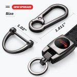 DNGNKNG Braves Leather Car Keychain Keyring for Atlanta Braves Baseball Fans,Braves Car Key Fob Holder Keychain Lanyard,Souvenir/Gifts for Baseball Fans