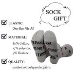 ZJXHPO Ice Hockey Crew Sock Please Do Not Disture I'm Watching Hockey Novelty Sock For Hockey Lover Player Coach Team (Disture Hockey)