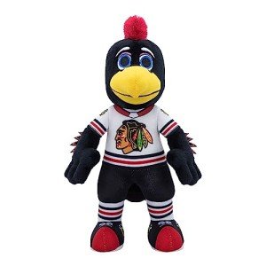 Bleacher Creatures Chicago Blackhawks Tommyhawk 10" NHL Plush Figure - A Mascot for Play or Display