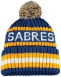 47 NHL Unisex-Adult Team Color Officially Licensed Primary Logo Bering Sport Knit Cuffed Pom Beanie Cold Weather Hat - Buffalo Sabres Blue