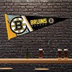 Rico Industries NHL Hockey Boston Bruins Primary 12" x 30" Felt Wall Décor Pennant - Great for Home/Bed Room/Man Cave Décor
