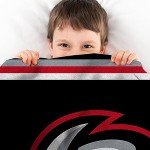 Sleep Squad Buffalo Sabres Goat Head Logo 60 x 80 Raschel Plush Blanket an NHL Super-Soft Throw