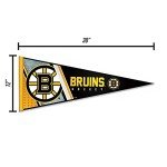 Rico Industries NHL Hockey Boston Bruins Primary 12" x 30" Felt Wall Décor Pennant - Great for Home/Bed Room/Man Cave Décor