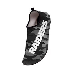 FOCO Men's Yoga Gym Aqua Shoes Las Vegas Raiders NFL Camo Water Sock-M, Team Color, Medium 9/10