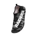 FOCO Men's Yoga Gym Aqua Shoes Las Vegas Raiders NFL Camo Water Sock-M, Team Color, Medium 9/10