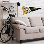 Rico Industries NHL Hockey Pittsburgh Penguins Primary 12" x 30" Felt Wall Décor Pennant - Great for Home/Bed Room/Man Cave Décor