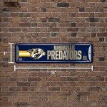 Rico Industries NHL Hockey Nashville Predators Metal Street Sign 4" x 15" Home Décor - Bedroom - Office - Man Cave