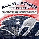Franklin Sports NFL New England Patriots Football - Youth Football - Mini 8.5" Rubber Ball - Perfect for Kids - Team Logos and Colors