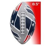 Franklin Sports NFL New England Patriots Football - Youth Football - Mini 8.5" Rubber Ball - Perfect for Kids - Team Logos and Colors