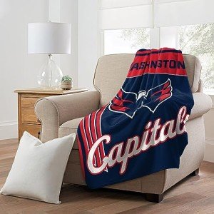 NORTHWEST NHL Officially Licensed Washington Capitals 46" x 60" Microfiber Throw Blanket