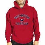 Wright & Ditson Adult NHL Gameday Hooded Sweatshirt - Officially Licensed - Fleece Hockey Pullover - Unisex Hoodie (Washington Capitals - Red, Large)