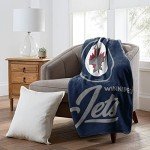 Northwest NHL Winnipeg Jets Unisex-Adult Raschel Throw Blanket, 50" x 60", Signature