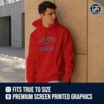 Wright & Ditson Adult NHL Gameday Hooded Sweatshirt - Officially Licensed - Fleece Hockey Pullover - Unisex Hoodie (Washington Capitals - Red, Large)