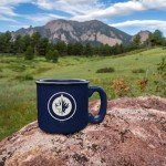 Rico Industries NHL Hockey Winnipeg Jets Navy Speckle 12oz Laser Engraved Campfire Mug