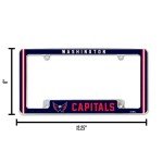 Rico Industries NHL Washington Capitals Classic 12" x 6" Chrome All Over Automotive License Plate Frame for Car/Truck/SUV