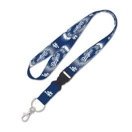 WinCraft Los Angeles Dodgers TDYE Lanyard w/detachable buckle 1""