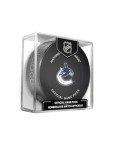 Vancouver Canucks Official Game Hockey Puck with Holder