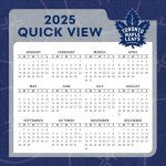 Turner Sports Toronto Maple Leafs 2025 Box Calendar (25998053095)