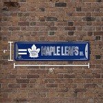 Rico Industries NHL Hockey Toronto Maple Leafs Metal Street Sign 4" x 15" Home Décor - Bedroom - Office - Man Cave,Silver