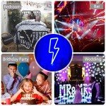 VIFULIN Lightning Bolt Neon Signs Lightning Neon Sign with Base for Bedroom LED Lighting for Room Decor for Teen Girls Gifts for Teenager Boys USB/Battery Cool Gaming Light with Holder(Blue)