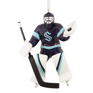 Hallmark NHL Seattle Kraken Goalie Christmas Ornament,Resin 0001OSL1990