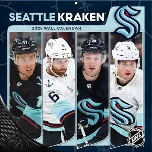TURNER SPORTS Seattle Kraken 2025 12x12 Team Wall Calendar (25998012172)