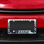 Rico Industries NHL Seattle Kraken All Over Chrome Frame ,6 x 12.25-inches