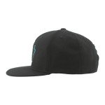 ZHATS Standard NHL Officially Licensed Adjustable Snapback Hat Flat Bill Z11 Black Element, One Size