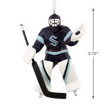 Hallmark NHL Seattle Kraken Goalie Christmas Ornament,Resin 0001OSL1990