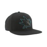 ZHATS Standard NHL Officially Licensed Adjustable Snapback Hat Flat Bill Z11 Black Element, One Size