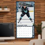 TURNER SPORTS Seattle Kraken 2025 12x12 Team Wall Calendar (25998012172)