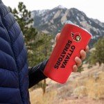 Rico Industries NHL Hockey Ottawa Senators 18oz Soft Touch, Easy Grip Tumbler