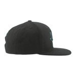 ZHATS Standard NHL Officially Licensed Adjustable Snapback Hat Flat Bill Z11 Black Element, One Size