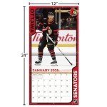 TURNER SPORTS Ottawa Senators 2025 12x12 Team Wall Calendar (25998011950)