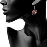 NHL Siskiyou Sports Womens New Jersey Devils Chrome Dangle Earrings One Size Team Colors