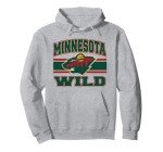 Minnesota Wild Stripe Gray Officially Licensed Pullover Hoodie
