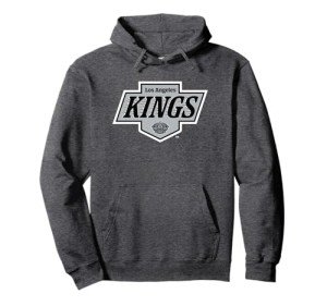 Los Angeles Kings Icon Dark Heather Officially Licensed Pullover Hoodie